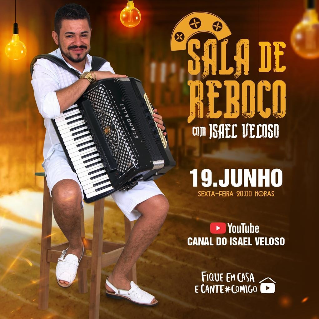 Cantor Isael Veloso realiza live nesta sexta