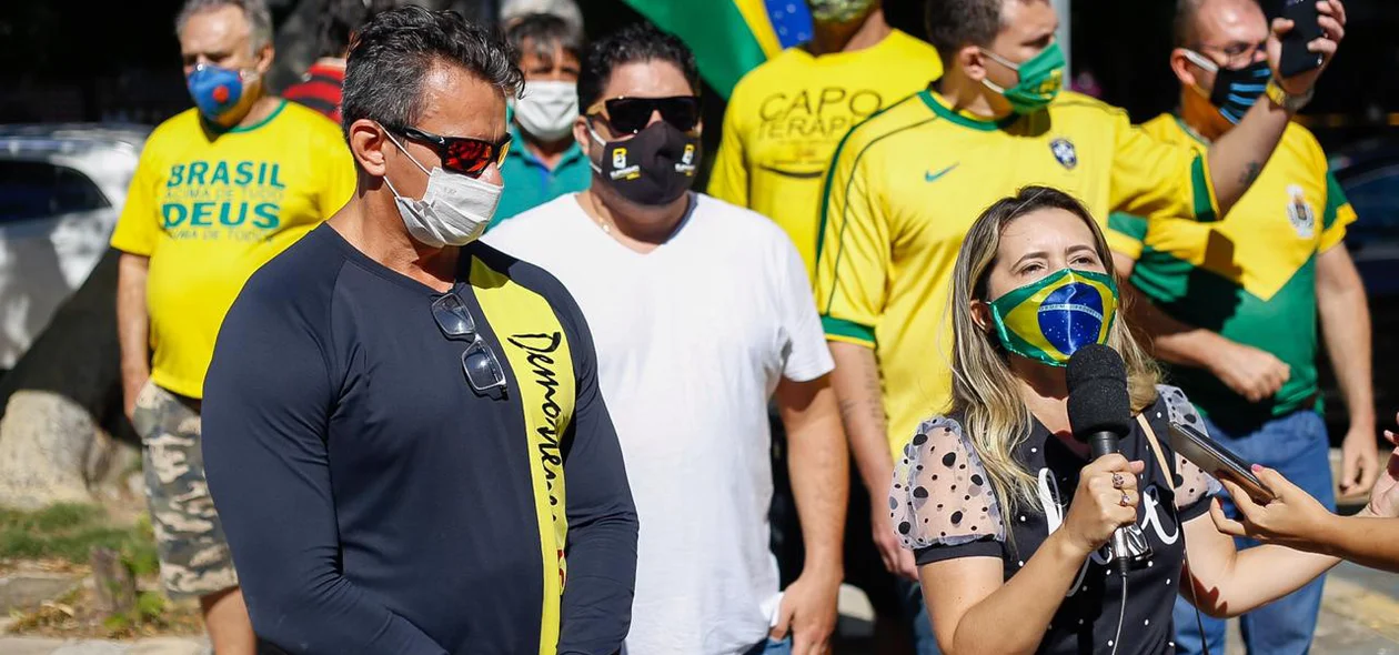 Empresários fazem manifestação em Teresina
