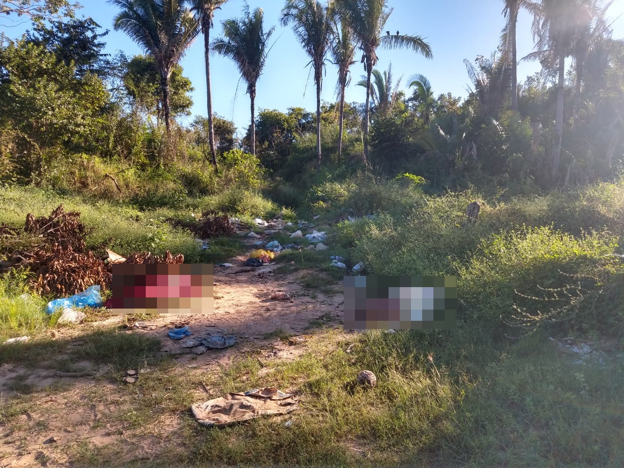 Local onde os corpos foram encontrados