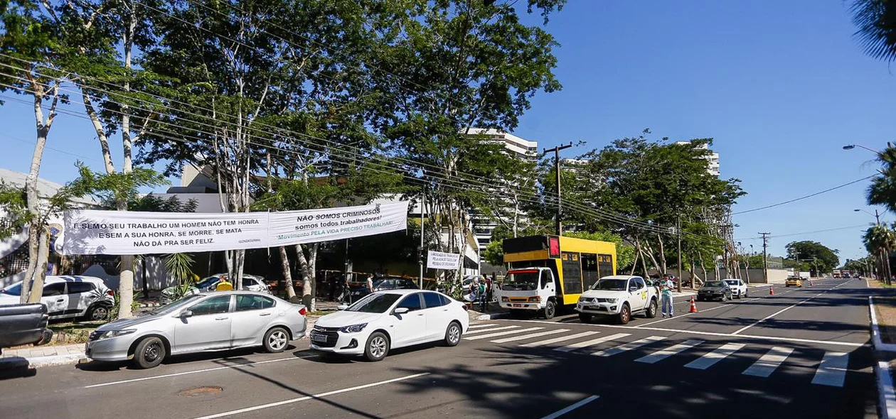 Manifestação na Câmara Municipal de Teresina