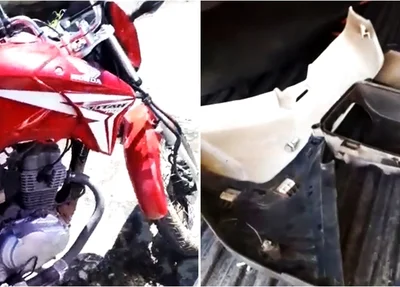 Moto recuperada pela Guarda Municipal