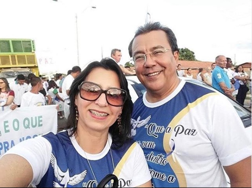 Prefeito Jonas Moura e Maria da Paz