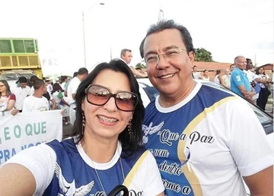 Prefeito Jonas Moura e Maria da Paz