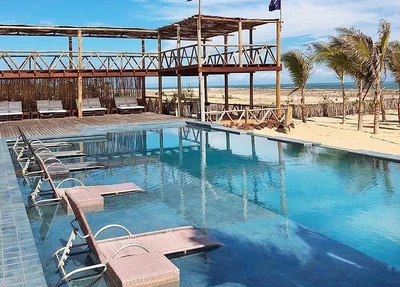 O luxuoso resort fica localizado no povoado Barrinha, região de Barra Grande