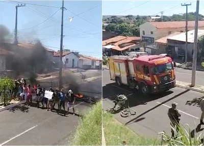 Bombeiros foram acionados para controlar o fogo