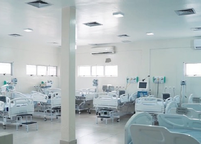 Leitos de UTI no Hospital Justino Luz