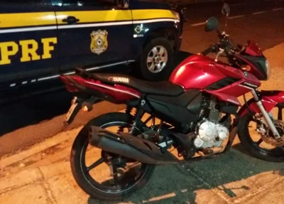 Motocicleta recuperada na BR 343 em Teresina