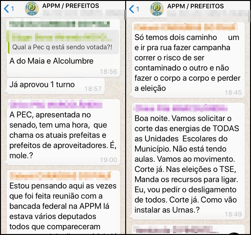 Confira as mensagens 