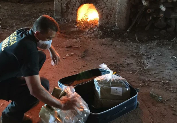 Droga incinerada pela Polícia Federal