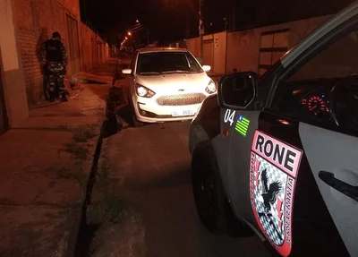 Polícia Militar durante a ação