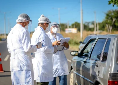 Sesapi realiza barreira sanitária na zona sul de Teresina