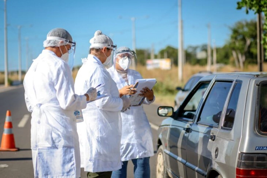 Sesapi realiza barreira sanitária na zona sul de Teresina