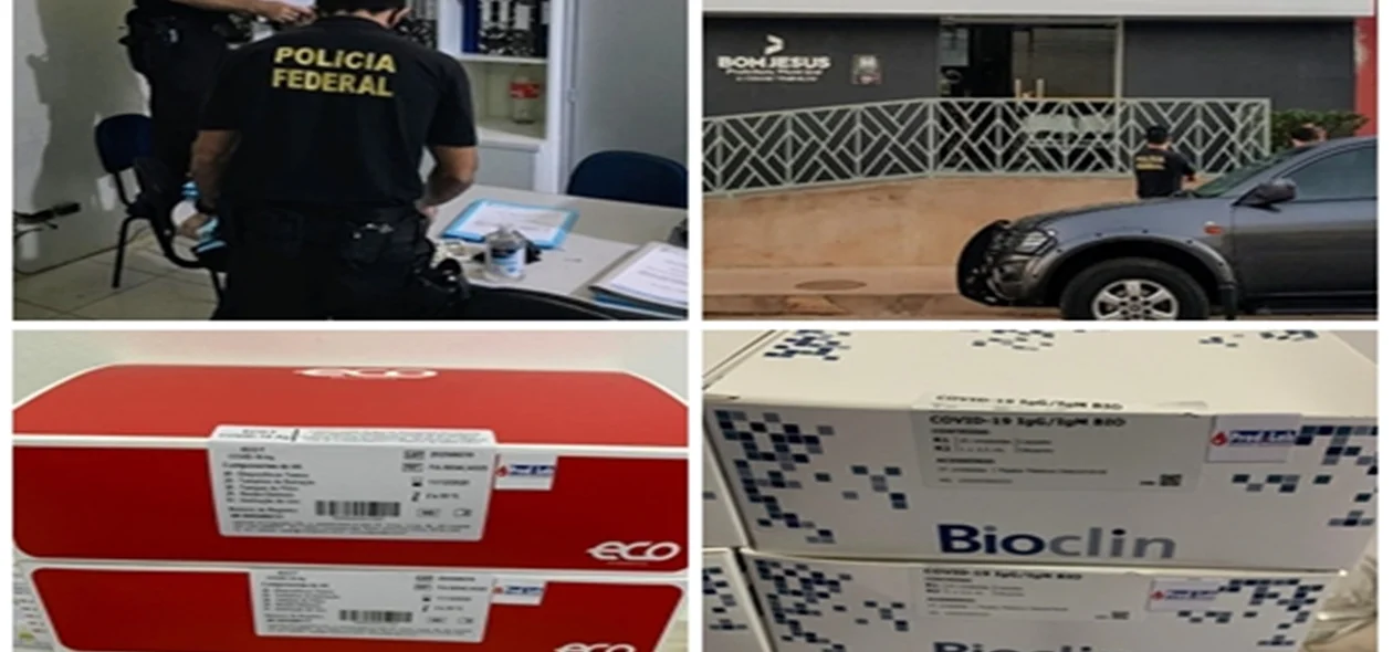 Polícia Federal cumprindo mandados de busca e apreensão