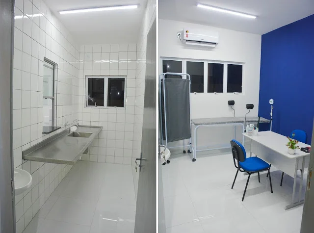 Salas da nova Unidade Básica de Saúde em Buriti dos Lopes