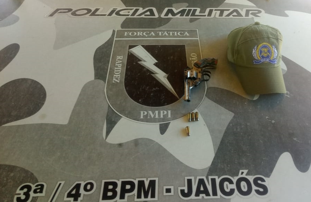 Arma apreendida pela Polícia Militar em Jaicós
