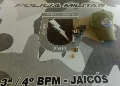 Arma apreendida pela Polícia Militar em Jaicós
