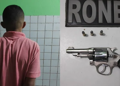 Menor é apreendido acusado de porte ilegal de arma no bairro Frei Damião