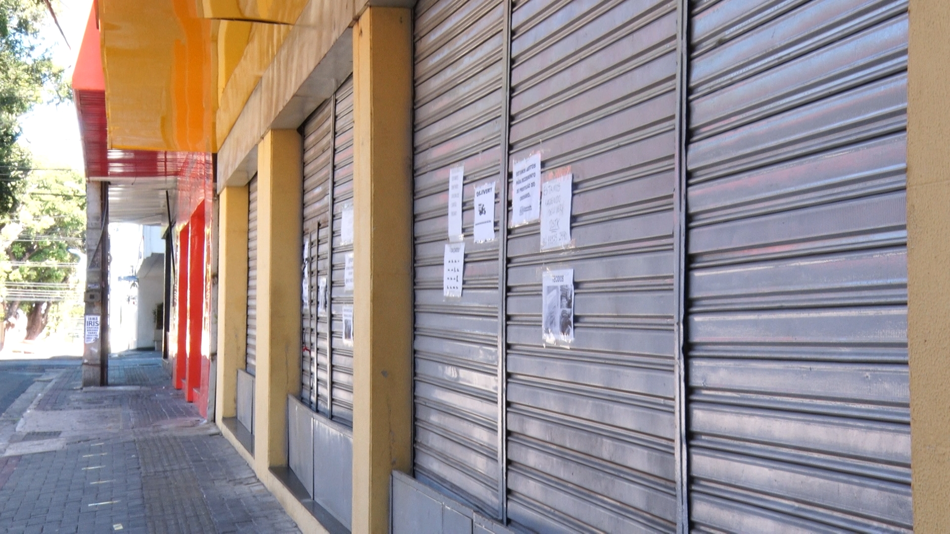 Comércio fechado em Teresina