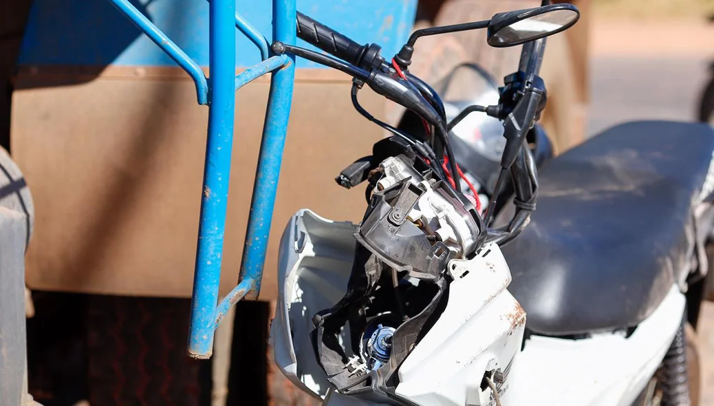 Motocicleta da vítima