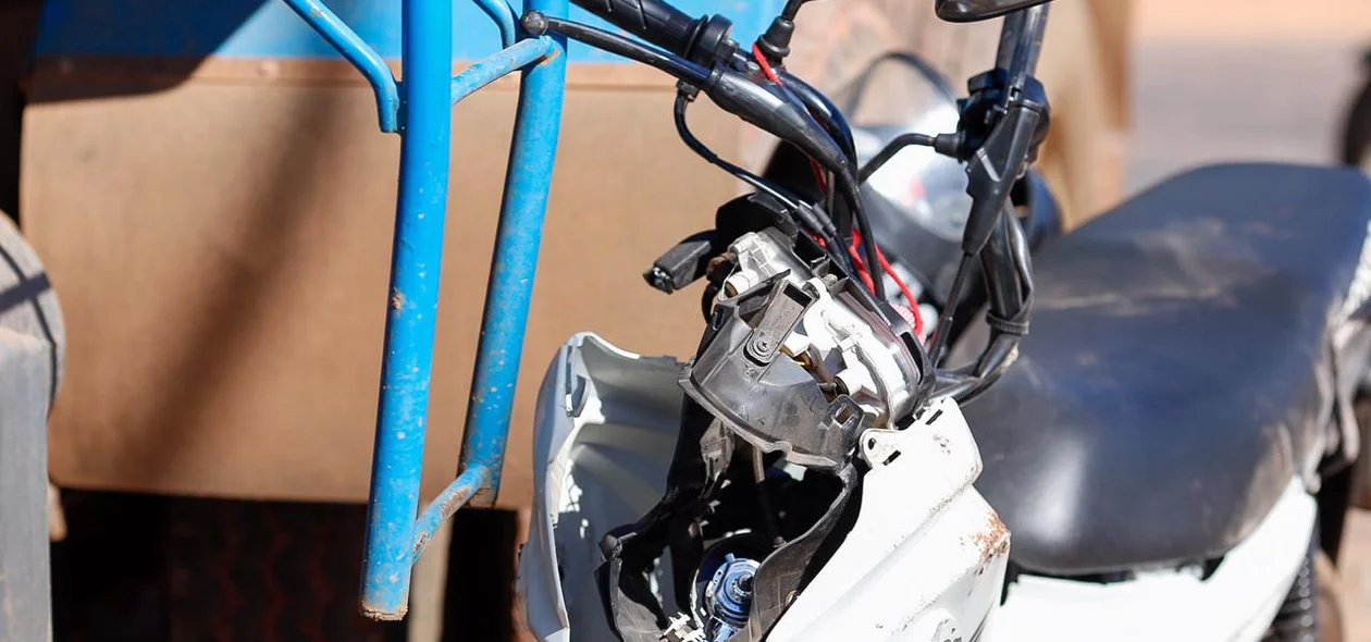 Motocicleta da vítima