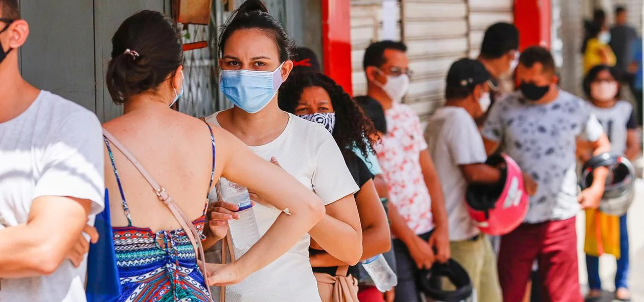 Aglomeração no centro de Teresina