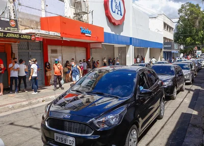 Trânsito no centro de Teresina