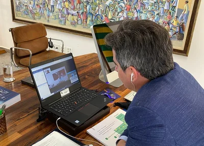 Ciro Nogueira em reunião com Bolsonaro