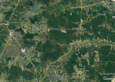 Região onde ocorreu o tremor de terra