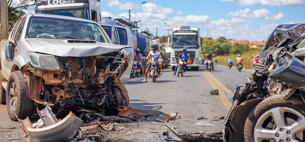 O acidente aconteceu na BR 343 em Teresina 