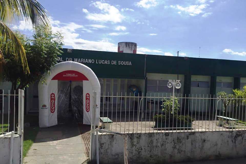 Túnel de descontaminação em Buriti dos Lopes