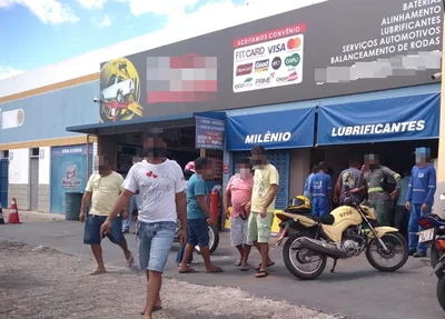 Local onde ocorreu a tentativa de assalto