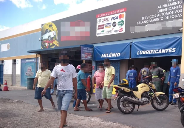 Local onde ocorreu a tentativa de assalto