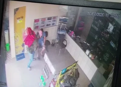Vídeo do momento do assalto