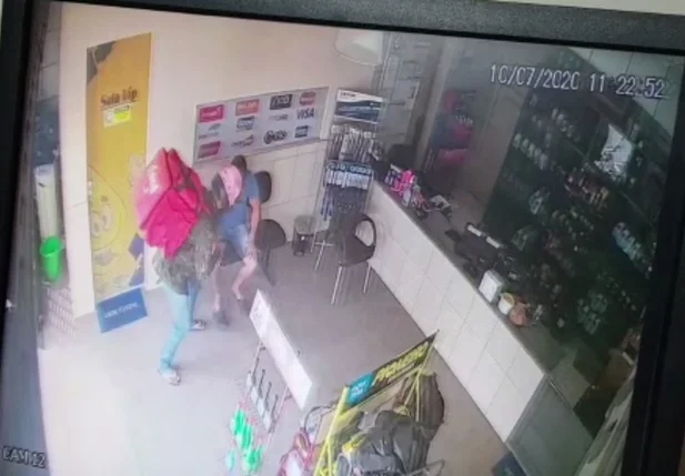 Vídeo do momento do assalto