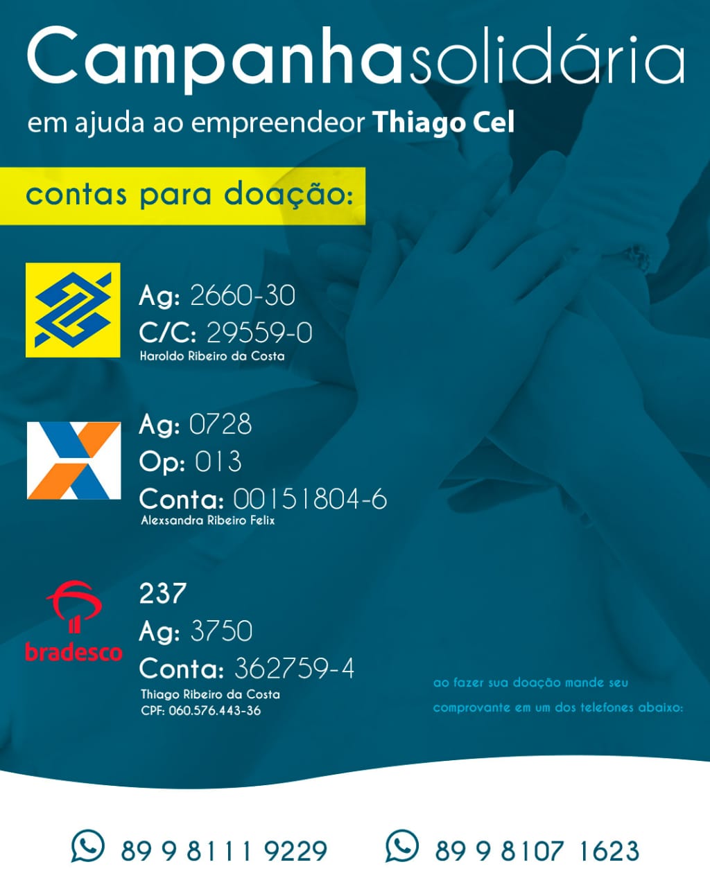 Contas de Thiago