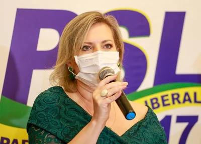 Deputada Federal, Joice Hasselmann , falou durante coletiva de imprensa nesta quarta-feira