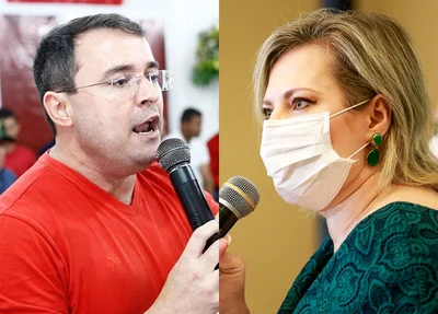 Fábio Novo e Joice Hasselmann