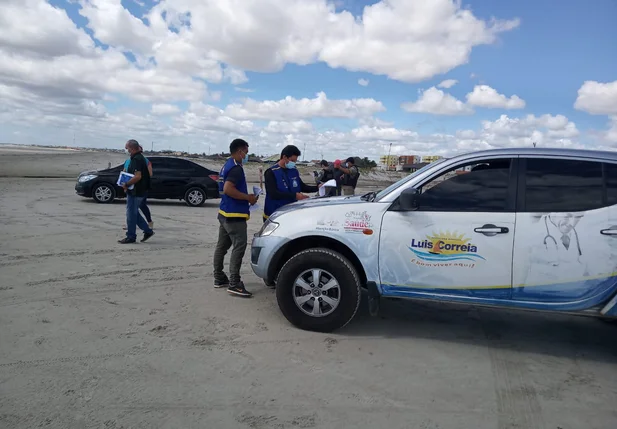 Polícia realizou fiscalização nas prais de Luís Correia