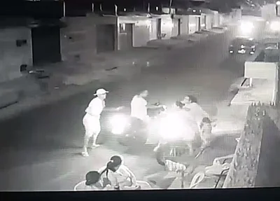 Momento da ação dos bandidos