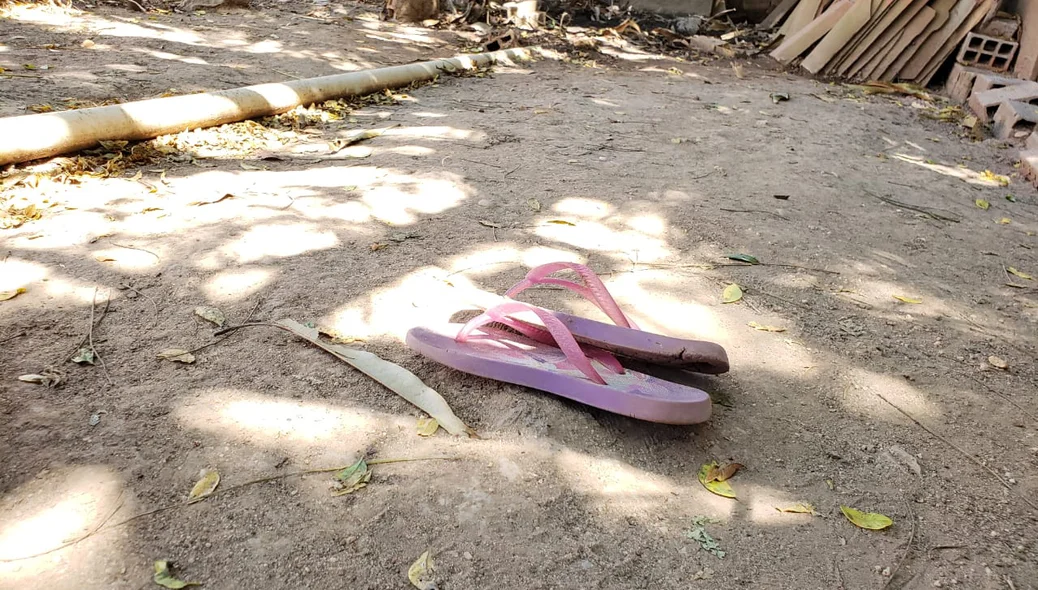 Chinelo da criança