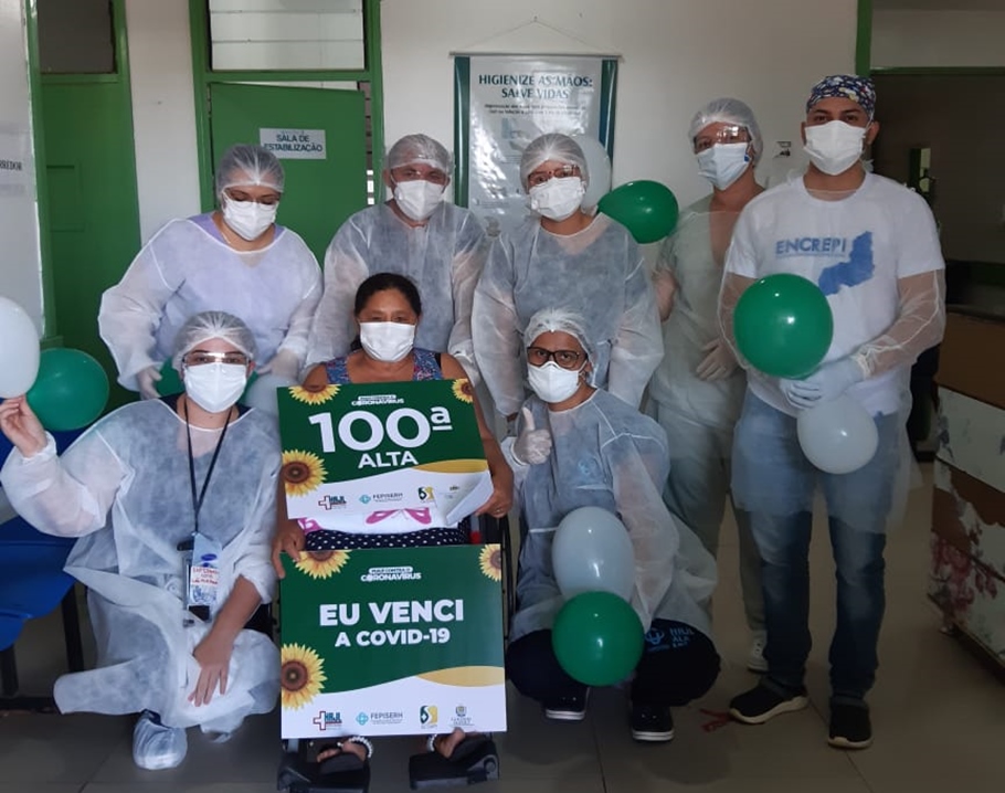 Paciente que venceu a covid-19