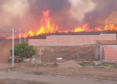 Corpo de Bombeiros controla incêndio em Picos 