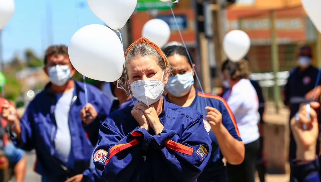 Médica Ana Tecla emocionada