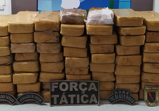 Droga apreendida em Simplício Mendes