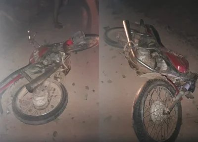 Motocicleta da vítima