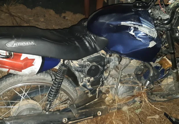 Estado em que a motocicleta ficou