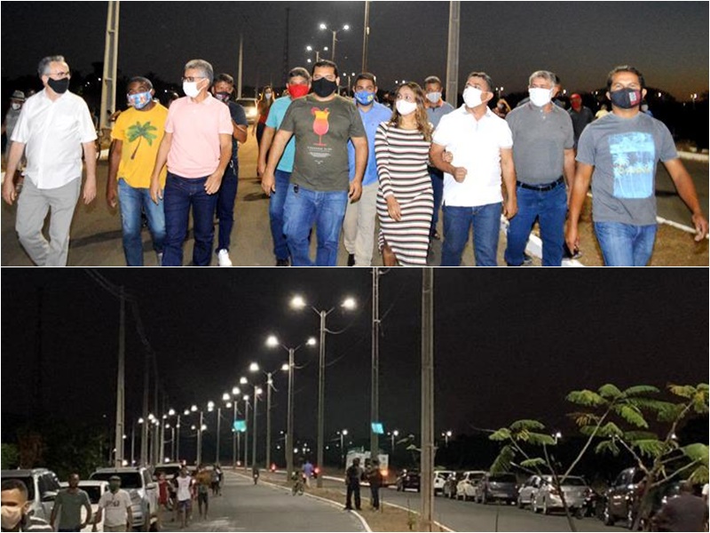 Professor Ribinha inaugura iluminação da Avenida Surubim