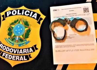 Cumprimento de mandado de prisão pela PRF