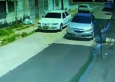 Câmara flagrou fuga dos bandidos no Tancredo Neves