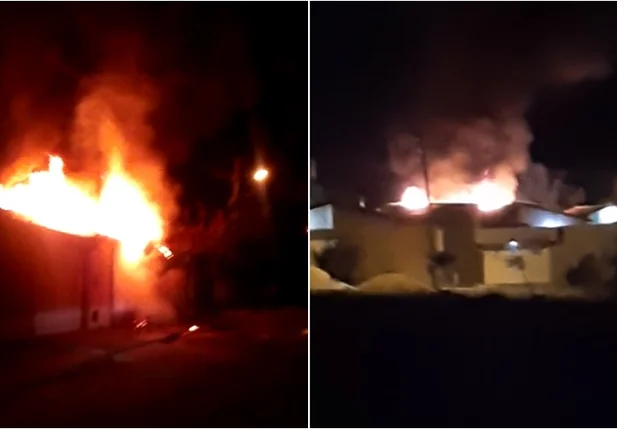 Fogo atingiu residência no Torquato Neto